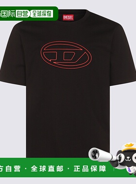 DIESEL 男士T恤 A174020NJBM9XXA AW2025 黑色 'T-Adjust-Bigoval