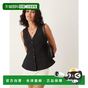 女士 设计收腰夹克 黑色 1h可退 舒适时尚 ASOS black黑色 潮奢