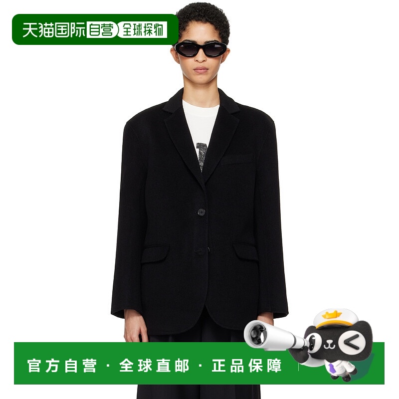 1h可退 潮奢 ANINE BING 女士 黑色 Quinn 西装外套 A017073000