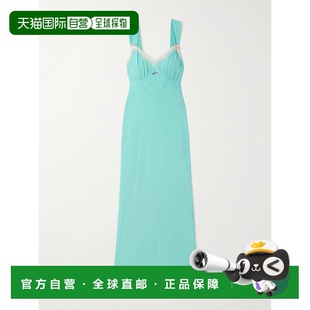 潮奢 蕾丝边刺绣双绉中长连衣裙新款 RIXO Lucie 女士 1h可退