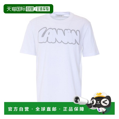 LANVIN 男士T恤 TS0012J31501WHITE SS2026 白色