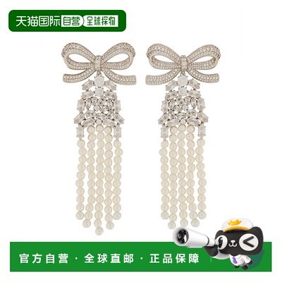 1h可退 SELF-PORTRAIT 女士耳饰 PF25601ESLSILVER AW2025耳环