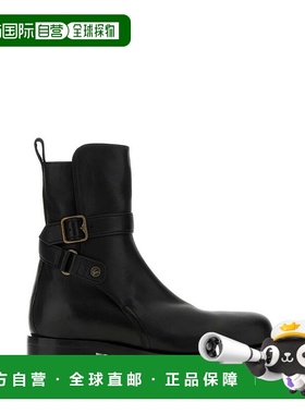 BURBERRY 男士靴子 8114374A1189 AW2025 黑色 Black leather ank