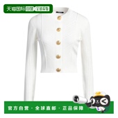 潮奢 舒适时尚 Balmain 女士 1h可退 white白色 巴尔曼 针织开衫