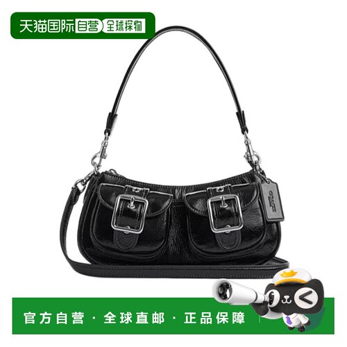 COACH 女士单肩包 CBJ01SVBK SS2026 黑色 ASHTON 单肩包蔻驰
