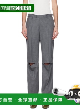 1h可退 潮奢 undercover 高桥盾 女士 灰色 Slashed 长裤 UP1E151