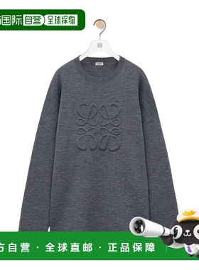 LOEWE 男士针织毛衣 H526Y14KEE5689 CO 灰色 徽标纹饰针织衫