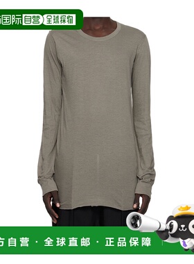 RICK OWENS 男士T恤 RU02E1252UC34 AW2025 灰色 长袖 T 恤