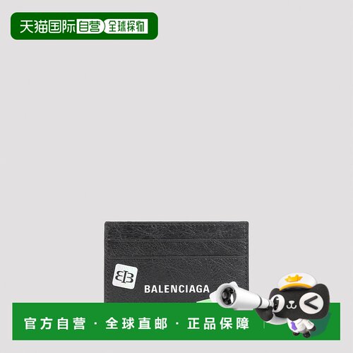 BALENCIAGA 男士卡包 5943092AB7F1084 AW2025巴黎世家 黑色