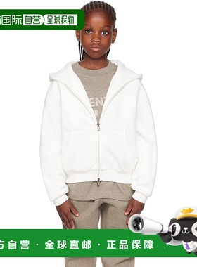 1h可退 潮奢 Essentials 女童 白色 Classic Fleece Zip-Up 儿童