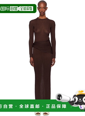 1h可退 潮奢 AYA MUSE 女士 棕色 Steren 连衣裙 AMFW2416包臀裙