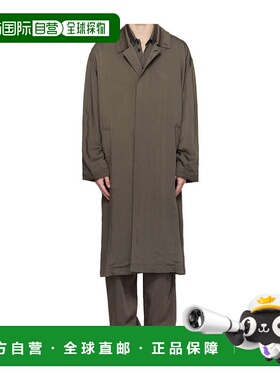 LEMAIRE 男士外套 CO1109LF1388BR482 SS2025 绿色风衣