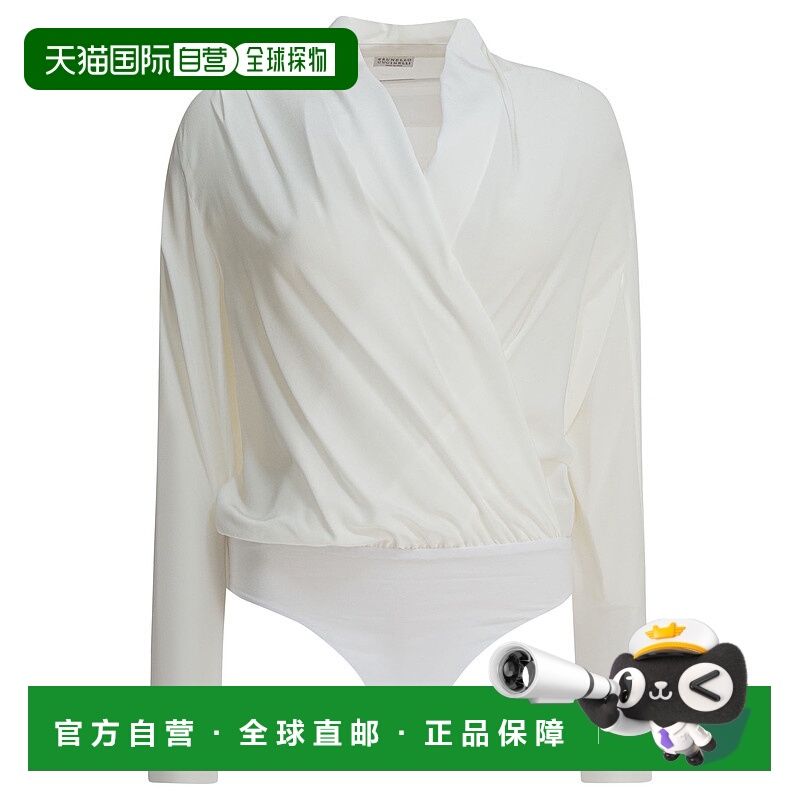 1h可退 BRUNELLO CUCINELLI 女士衬衫 MB993ED612C600WHITE