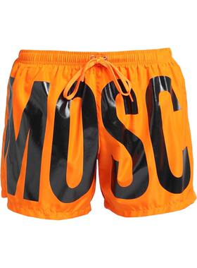 香港直邮潮奢 Moschino 莫斯奇诺 男士 泳裤 orange橙色 舒适时尚