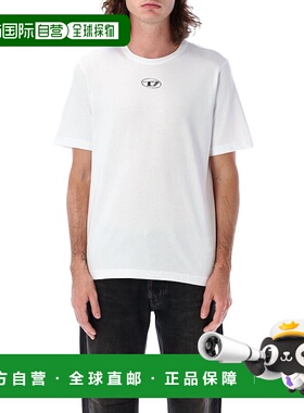 DIESEL 男士T恤 A178800CLBR100 SS2026 白色 'T-Adjust-Od' T-sh