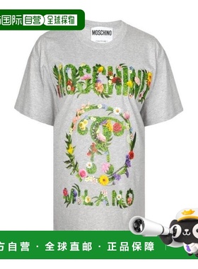 MOSCHINO 女士衬衫 07024403485 SS2020 白色 logo短袖T恤