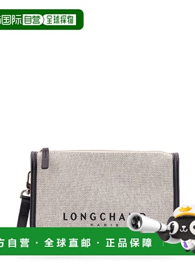 LONGCHAMP 女士斜挎包 10301HSG037 SS2025 白色 Essential Toile
