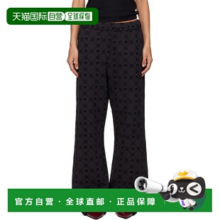 1h可退 潮奢 Marine Serre 女士 黑色 Moonogram Flocked Fleece