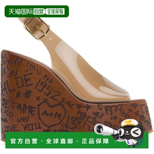 蔻依 女士 凉鞋 潮奢 CHC25U09Z Wedge Chloe Maxime 1h可退 棕色