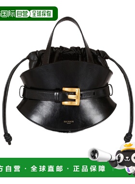 BALMAIN 女士手提包 FN0DP017LMTE0PA SS2026 黑色 Shuffle Mini