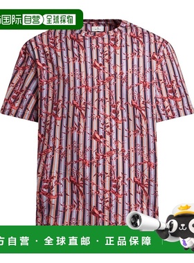 1h可退 ETRO 男士T恤 MRMA0022AJ274X0880 SS2025 花色 圆领短袖T