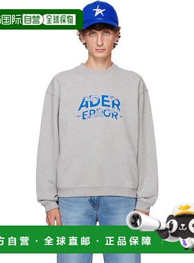 1h可退 潮奢 ADER Error 男士 灰色刺绣套头衫 BN25FYSW0101GR
