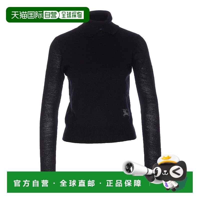 1h可退 BURBERRY 女士针织衫 8113584 AW2025 黑色 Black Sweater