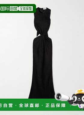 1h可退 潮奢 Saint Laurent 圣罗兰 女士 鏤空圓領無袖連身裙 824