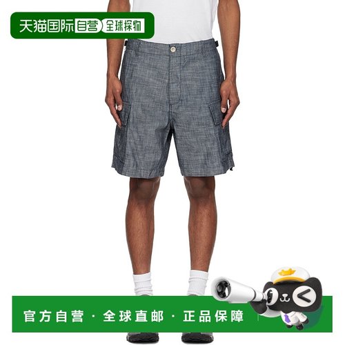 1h可退 潮奢 C.P. Company 男士 蓝色工装短裤 18CMBE149A110065W