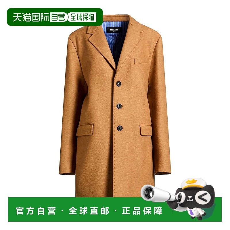 1h可退 潮奢 Dsquared2 二次方 女士 大衣 brown棕色 舒适时尚
