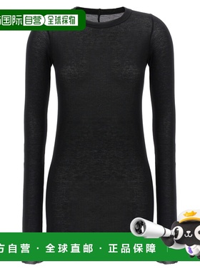RICK OWENS 女士T恤 RP01F6202RC09 SS2026 黑色 RIB LS TSHIRT