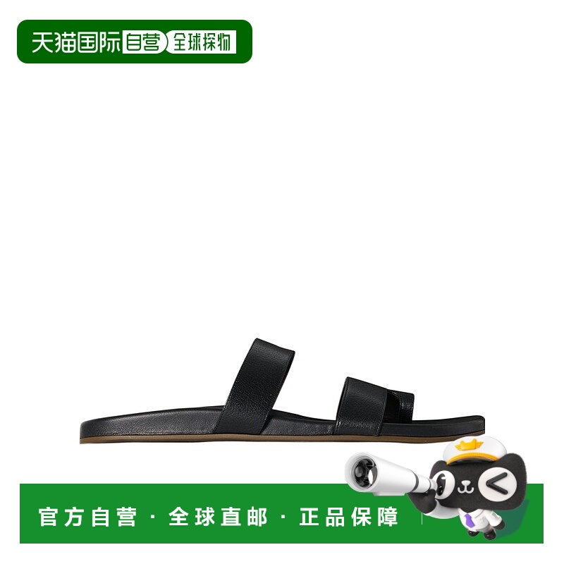 1h可退 THE ROW 男士凉鞋 F2079L602BLK SS2025 黑色 Hugh 拖鞋