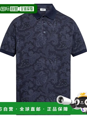 ETRO 男士T恤 MRMD0004AK570X0883 AW2025 黑色 Polo上衣男装