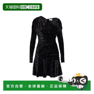 GANNI 女士连衣裙 T43473714099 AW2025 黑色 Velvet dress包臀裙