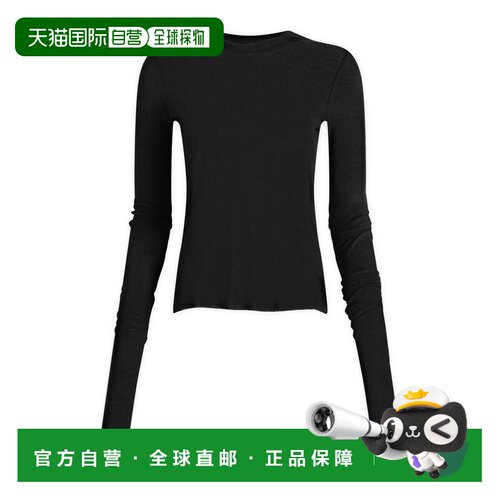 RICK OWENS 女士T恤 RP02F5210RC09 AW2026 黑色 连帽套头衫