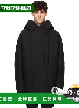 1h可退 潮奢 Julius 男士 黑色 Mountain 大衣 887COM2外套男装