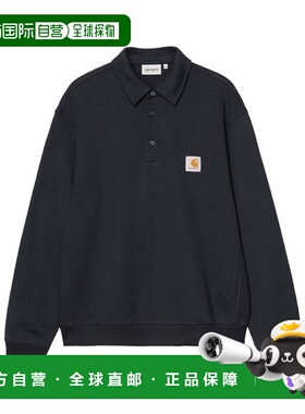 CARHARTT WIP 男士POLO衫 I035532J0XX AW2025 蓝色长袖男装