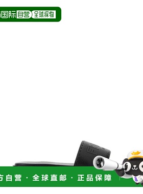 FENDI 男士拖鞋 7X1753AQXCF0QA1 SS2025 黑色 Roma 皮革拖鞋