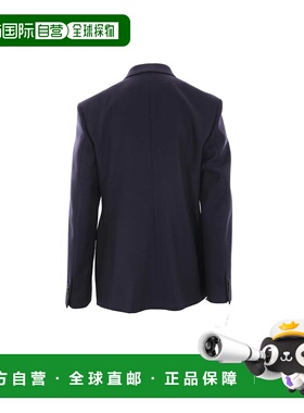 LOEWE 男士夹克 HSM1Y03W278511 AW2024 黑色 Double-Breasted Ja