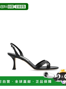 JIMMY CHOO 女士凉鞋 ELSY70NAPBLACK SS2025 黑色高跟