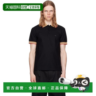巴宝莉 男士 Cotton 潮奢 Pol Collar Burberry Logo 1h可退 黑色