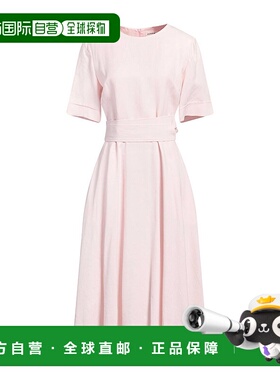 1h可退 潮奢 Parosh 女士 中长连衣裙 pink粉色 舒适时尚