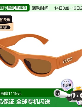 GUCCI 女士眼镜 GG1834S005 CO 橙色古驰 太阳镜几何框配饰