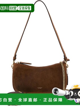 COACH 女士单肩包 CCC37B4WBR AW2025 棕色 Suede Waverly Bag