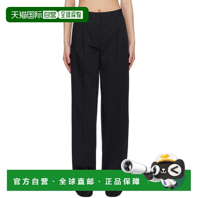 1h可退 潮奢 toteme 女士 海军蓝 Slanted Pocket 长裤 252WRB024