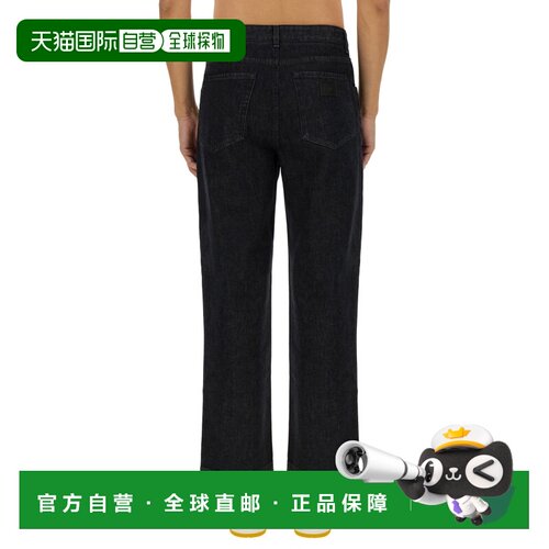 1h可退 FENDI 男士牛仔裤 FLP285ATK3F0QA1 CO 黑色工装裤休闲裤