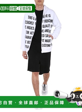 1h可退 MOSCHINO 男士卫衣 170370271001 AW2020 白色 Logo lette