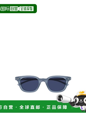 GUCCI 男士眼镜 GG1946S004 AW2025 古驰 蓝色框架太阳镜