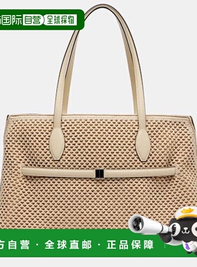 1h可退 潮奢 TOT&Ecirc;ME 女士 Lounge 皮革饰边手提包单肩包