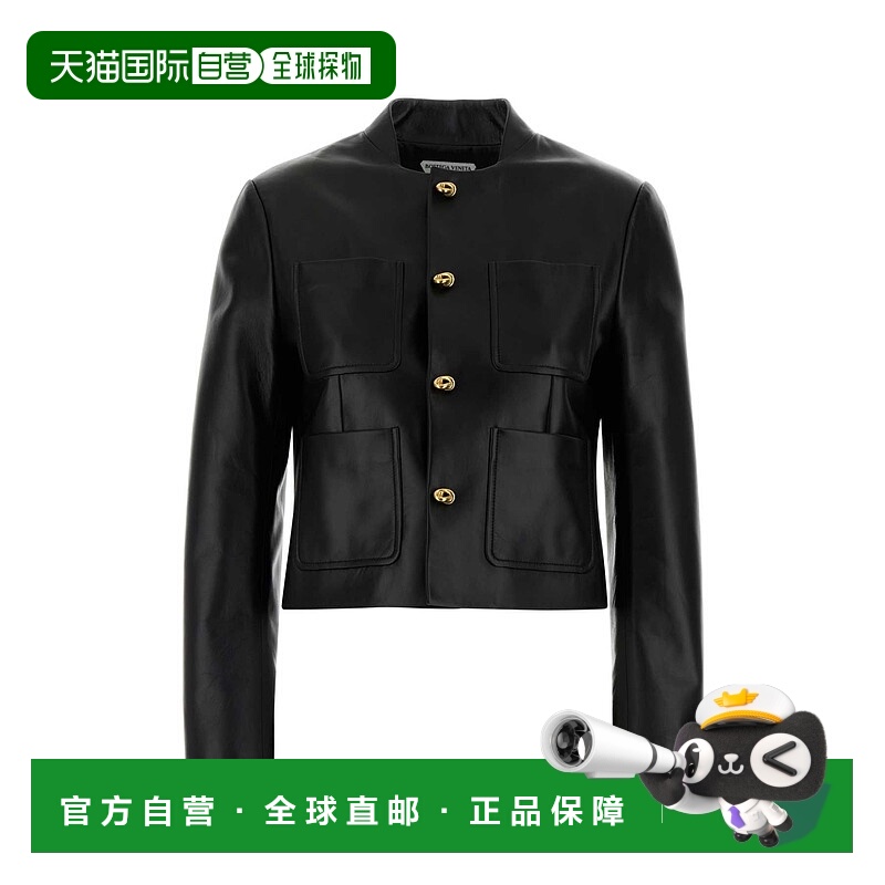 1h可退 潮奢 Bottega Veneta 葆蝶家 女士 CHAQUETA PIEL NEGRA B